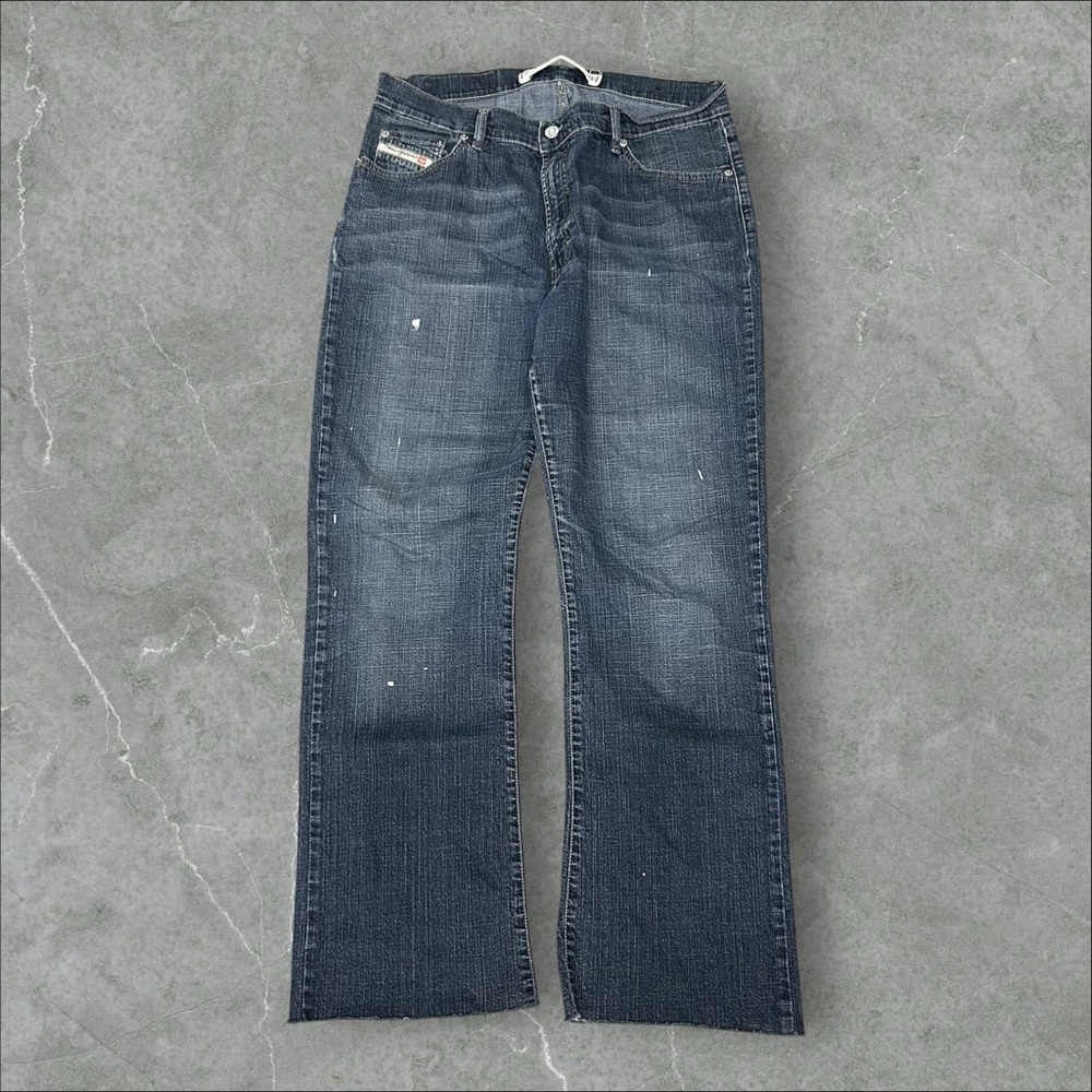 Diesel Industry Jeans Mens 32x30 Blue Y2K Bootcut Fanket Grunge Hip‎ Hop Italy